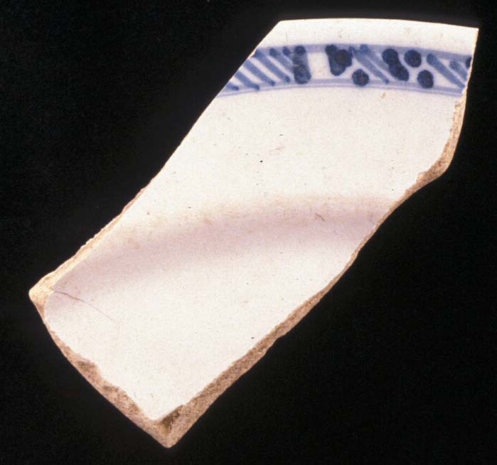 Sample 143 FBL1 Normandy Blue on White, Rim H 1MB49 Sample 143 FBL1 Normandy Blue on White, Rim H 1MB49